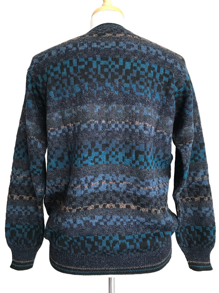 Marcio V-Neck Sweater Blues - 2