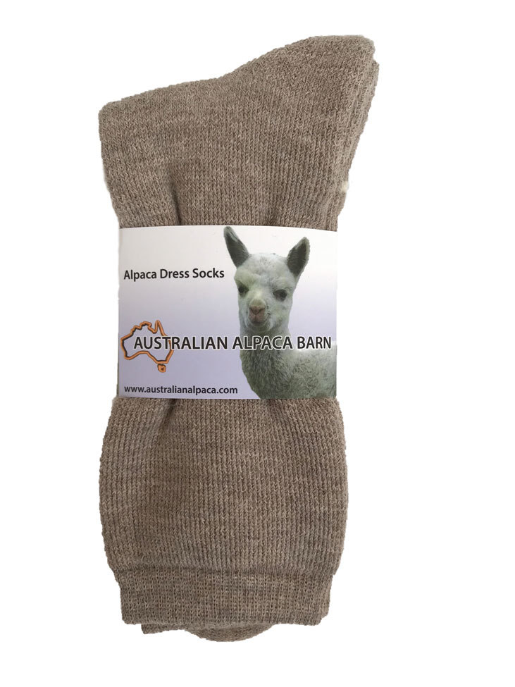 Outdoor Thick Alpaca Socks - Fawn - 2