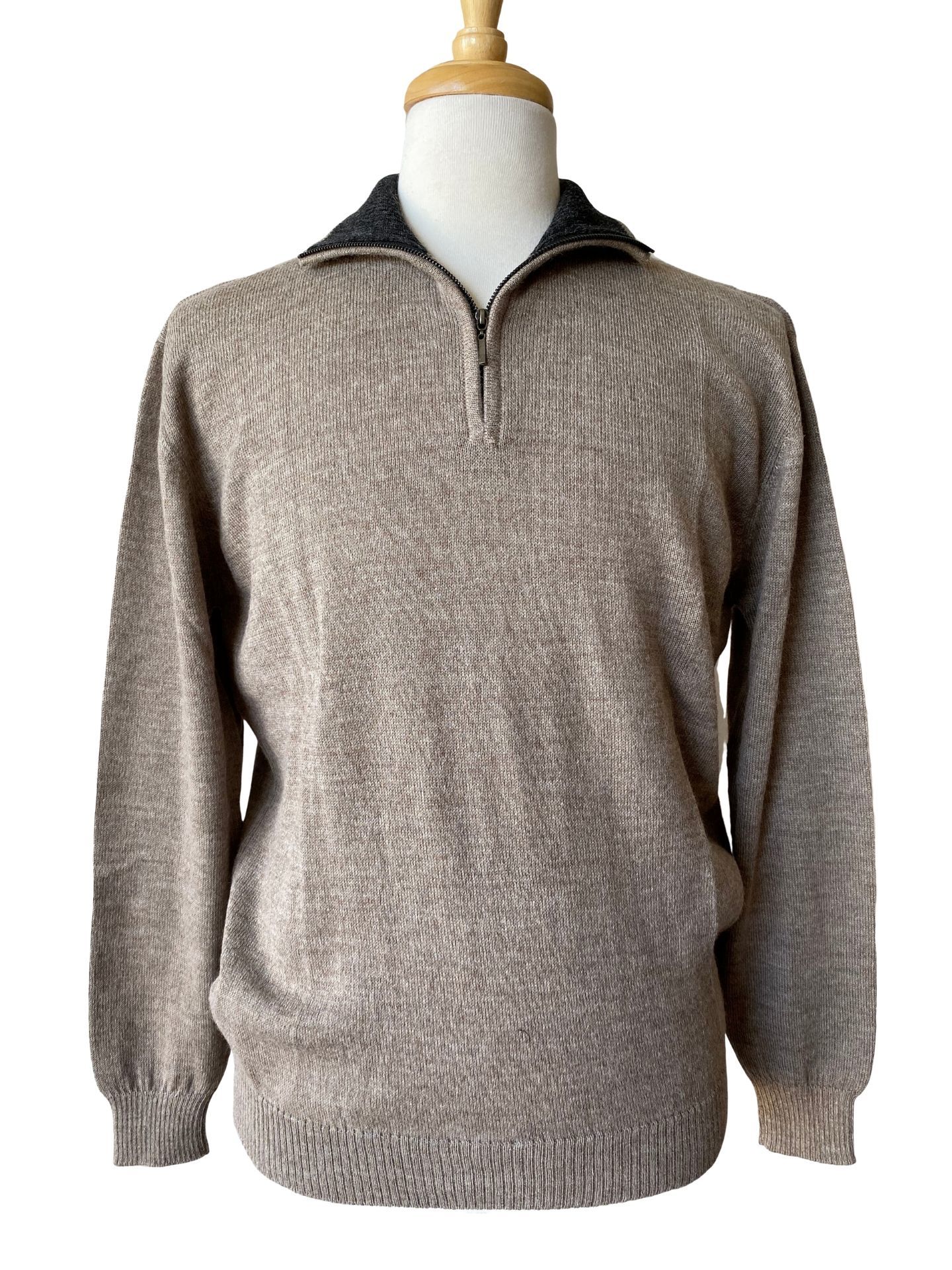 Brent Half Zip Sweater - Polvo/Charcoal - 1