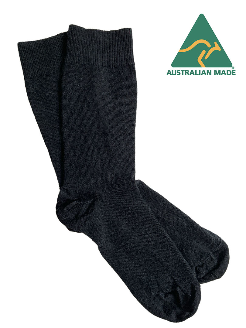 Alpaca Classic Comfort Sock - Black - 2