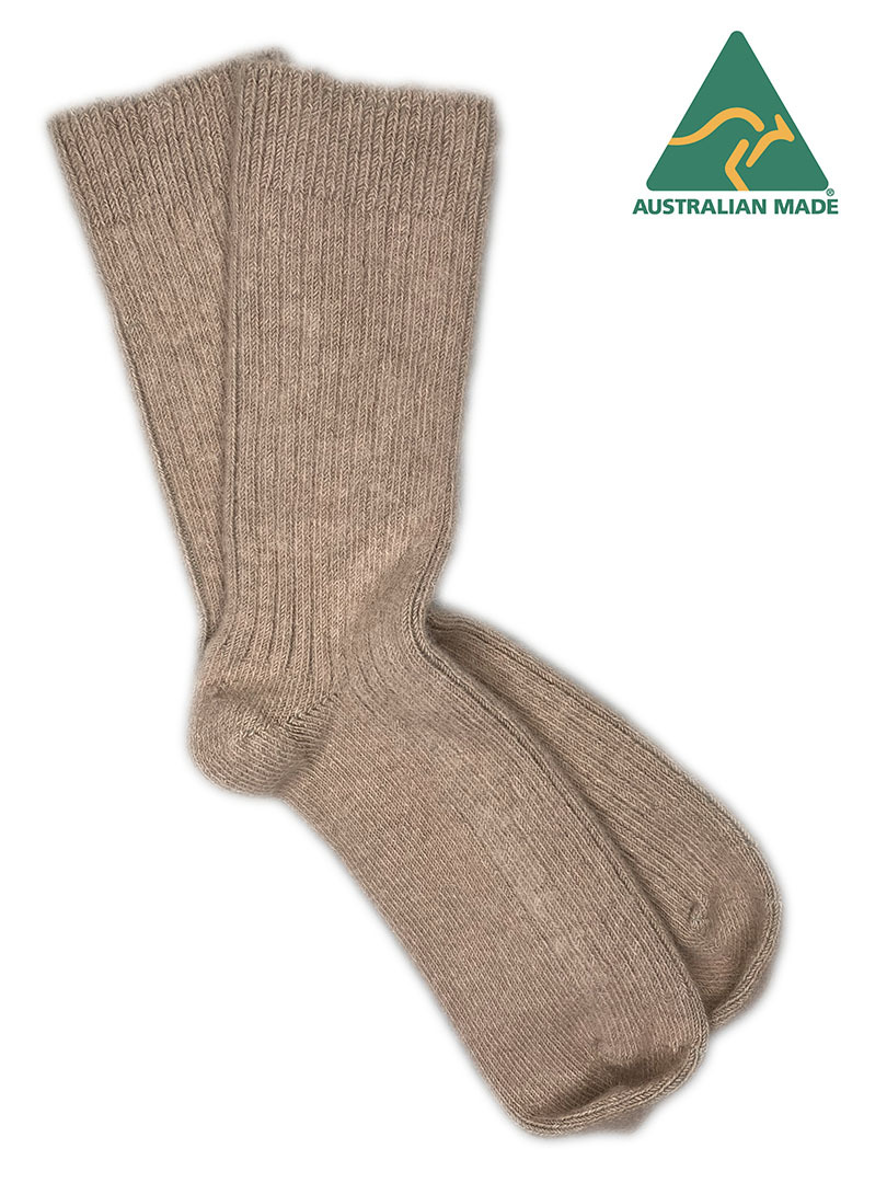 Alpaca Thick Comfort Sock - Antelope - 2