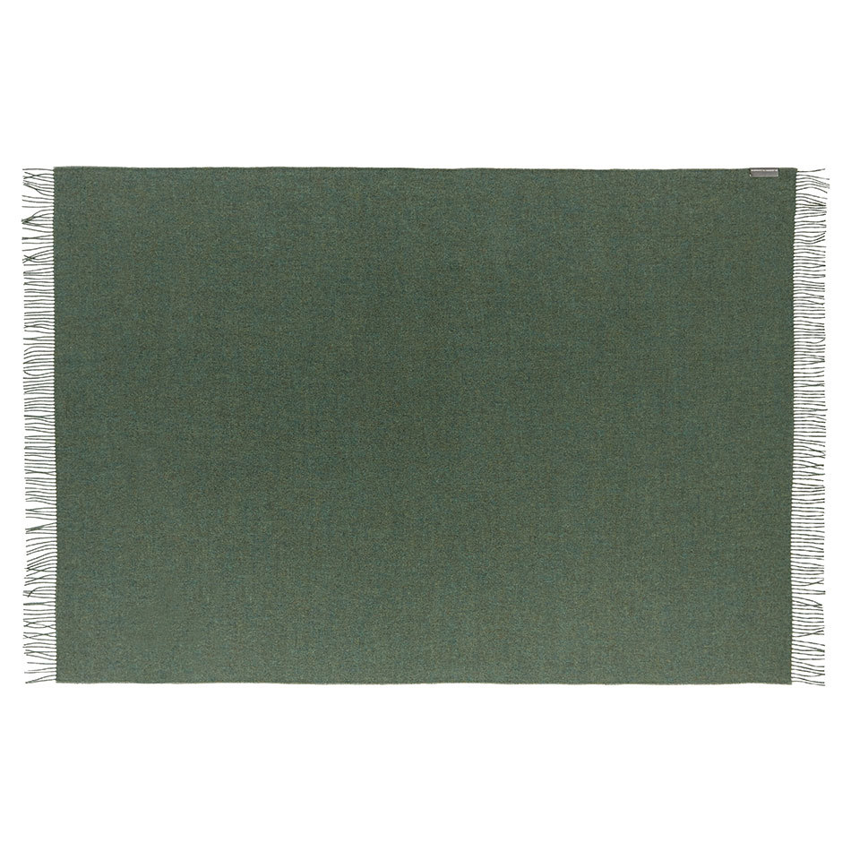 NEW - 100% Baby Alpaca Amanda Throw - Moss Green - 2