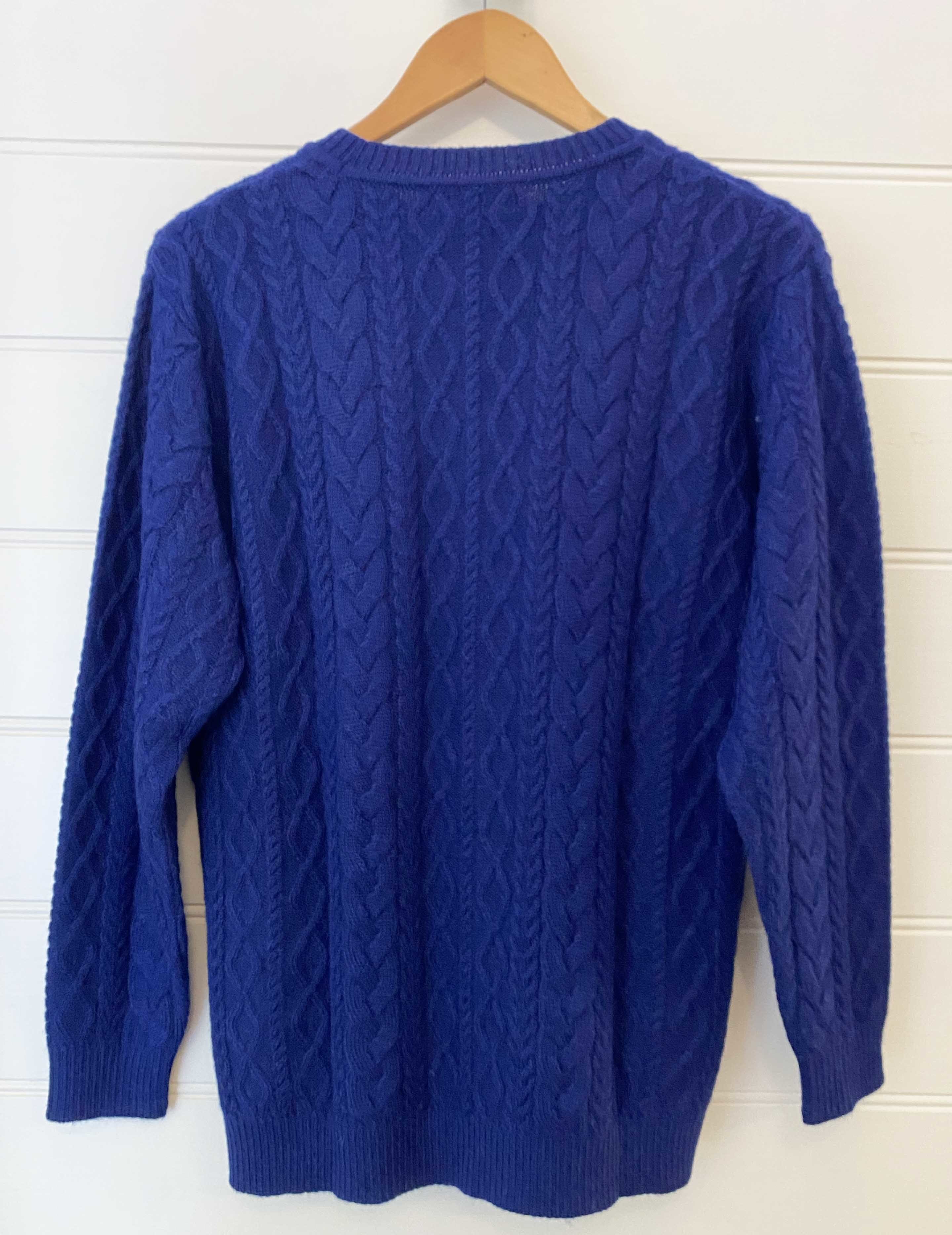 NEW - Ronaldo Cable Sweater - Navy Blue - 2