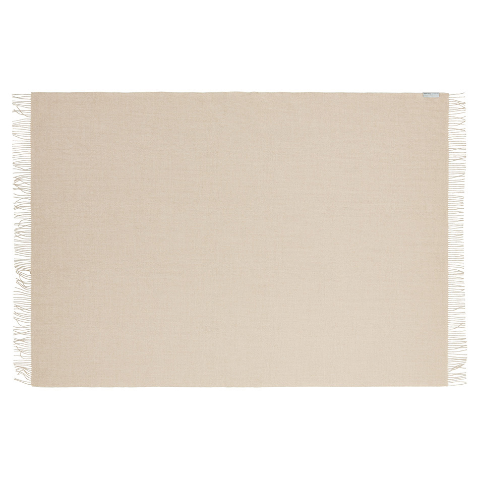 100% Baby Alpaca Throw  -  Latte Beige - 2
