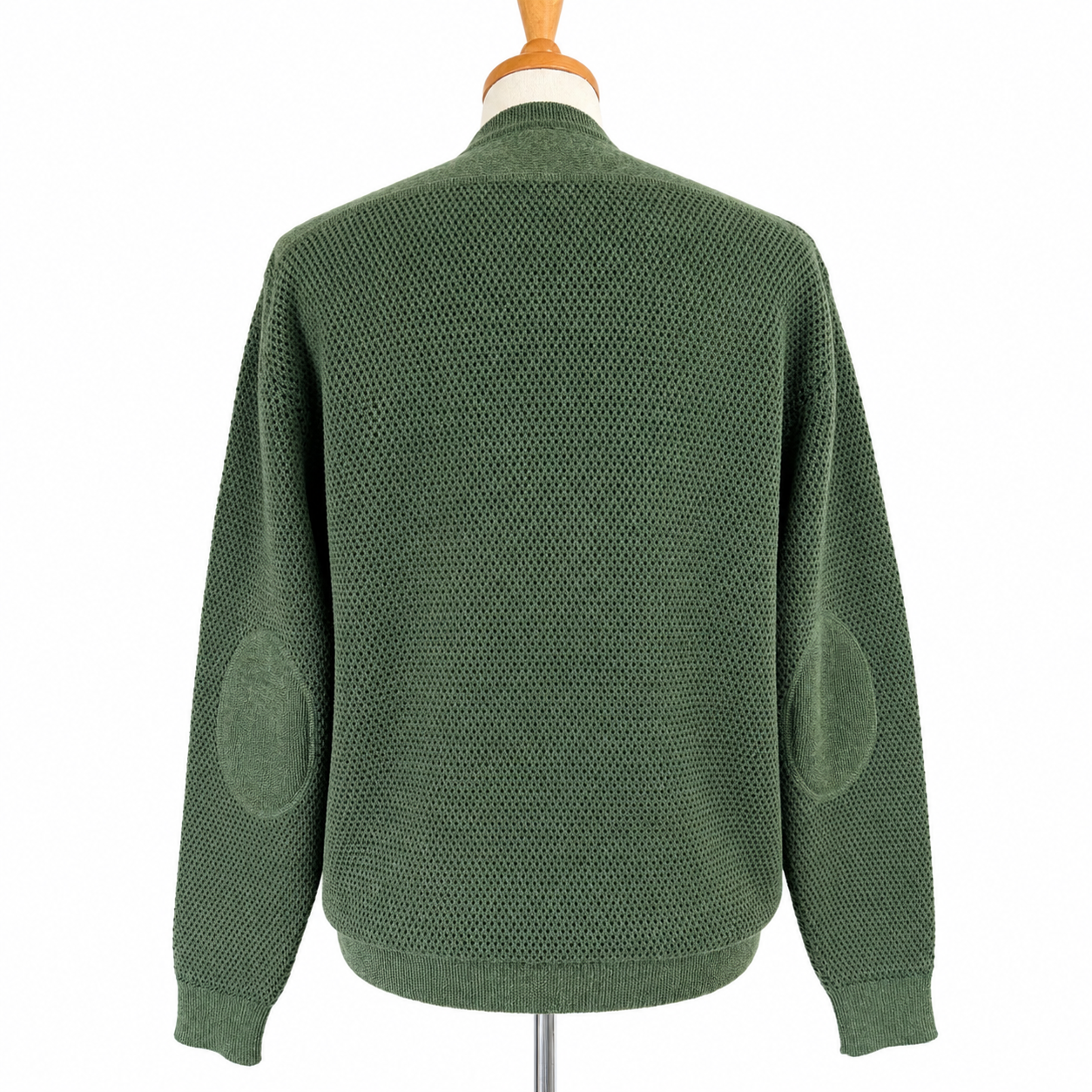 Pique Sweater - Green Melange/Black - 3