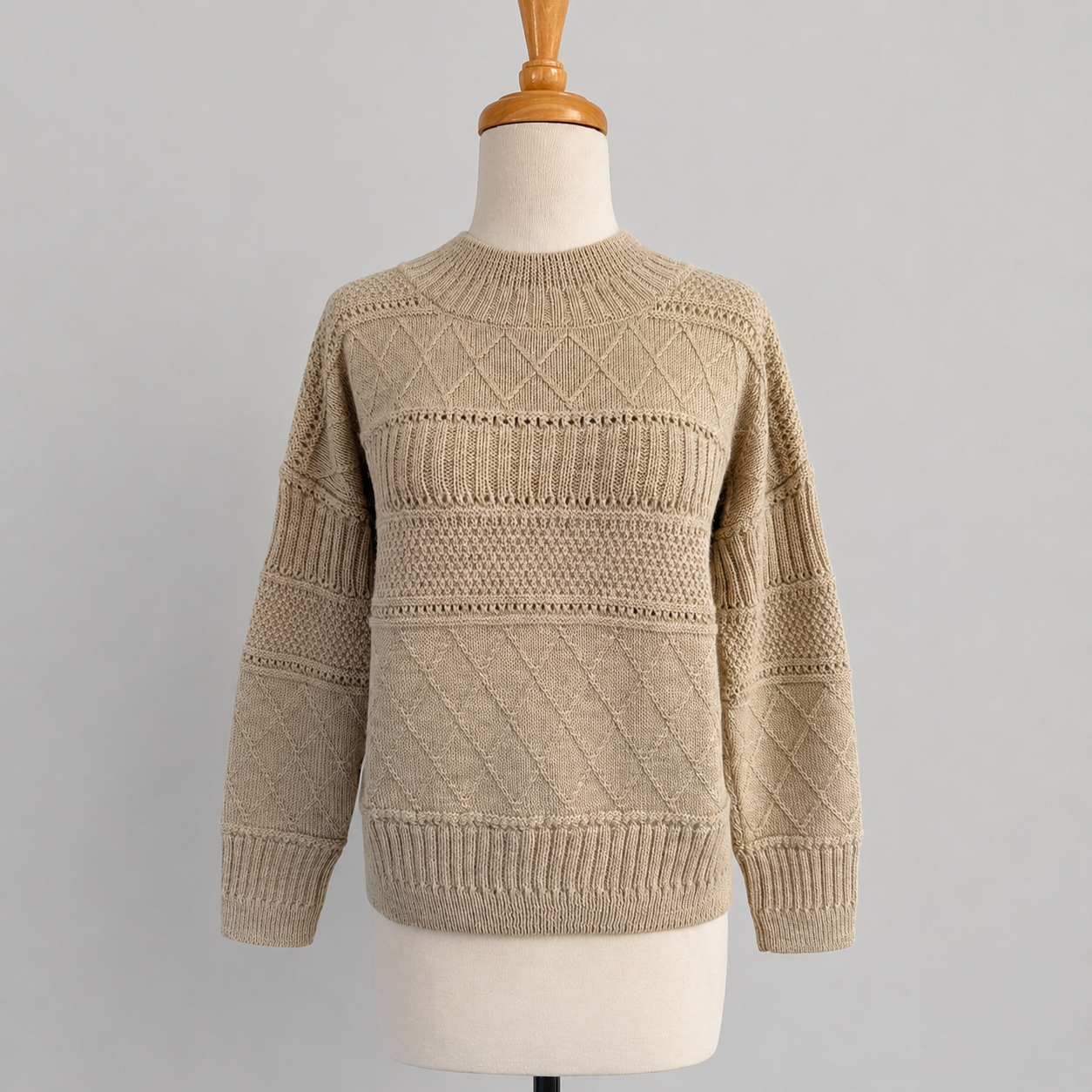 Piper High Neck Cable Sweater - 2