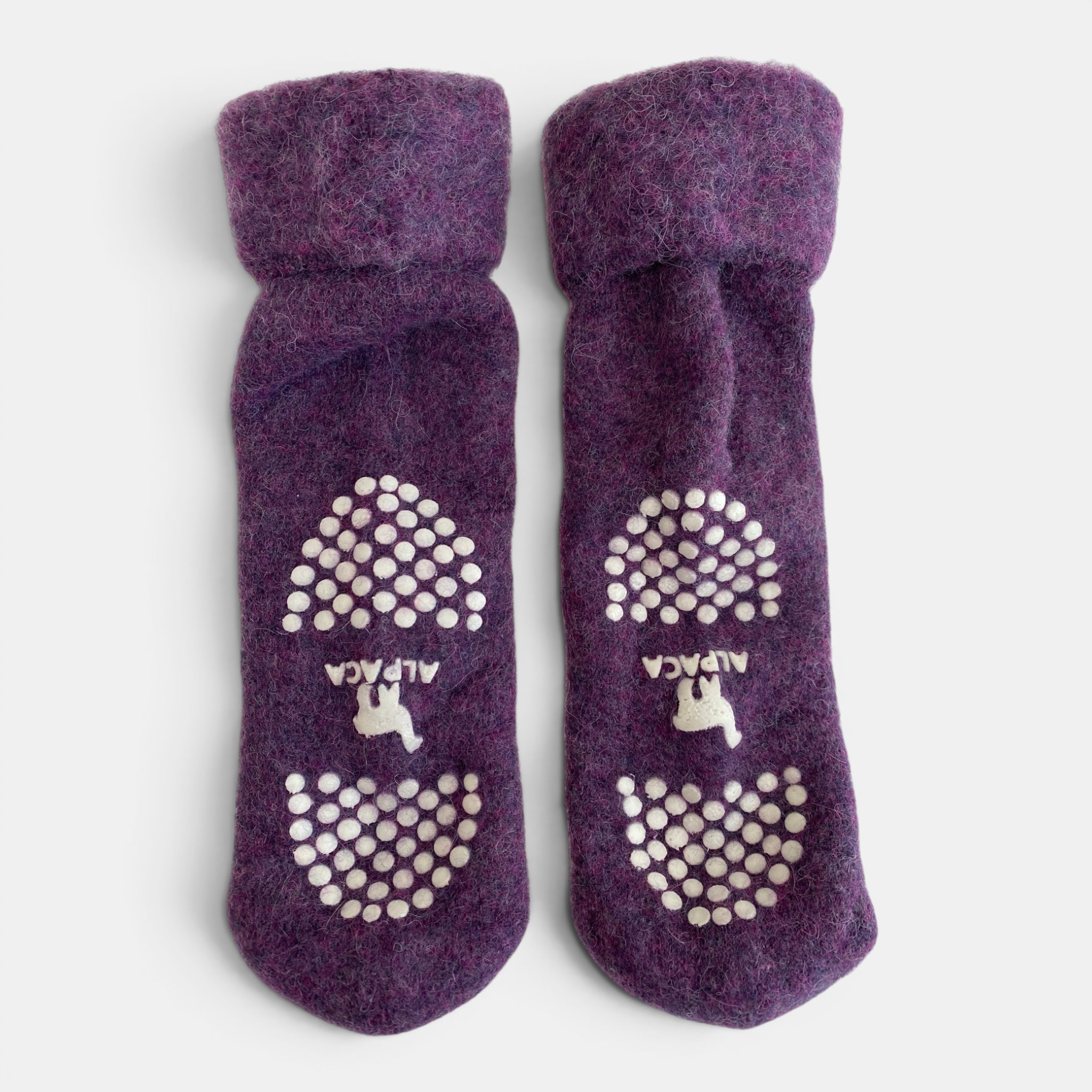 Alpaca Slipper Socks � Purple - 3