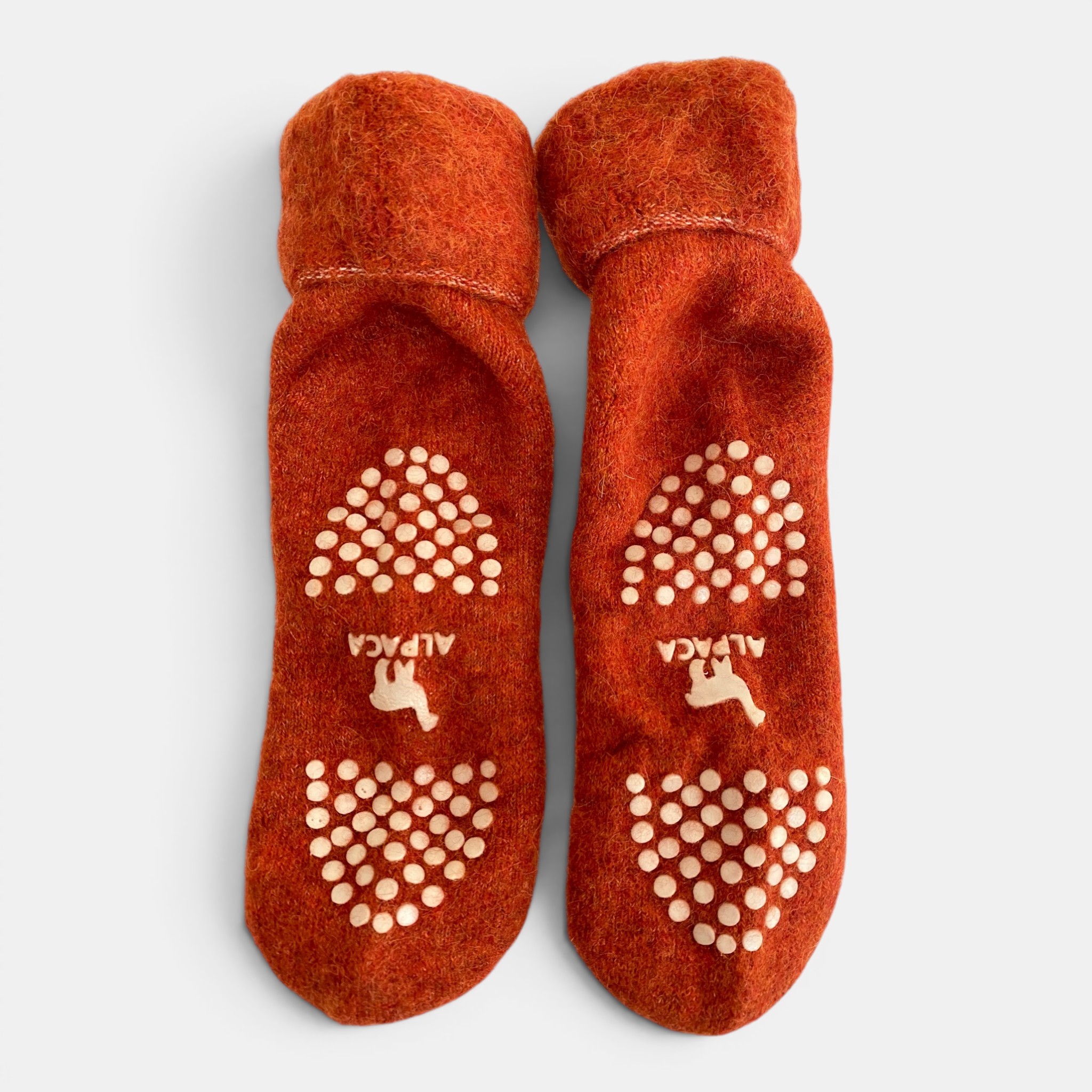 Alpaca Slipper Socks � Coral - 3